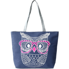 Fashion Prints Large Canvas Beach Tote Bag